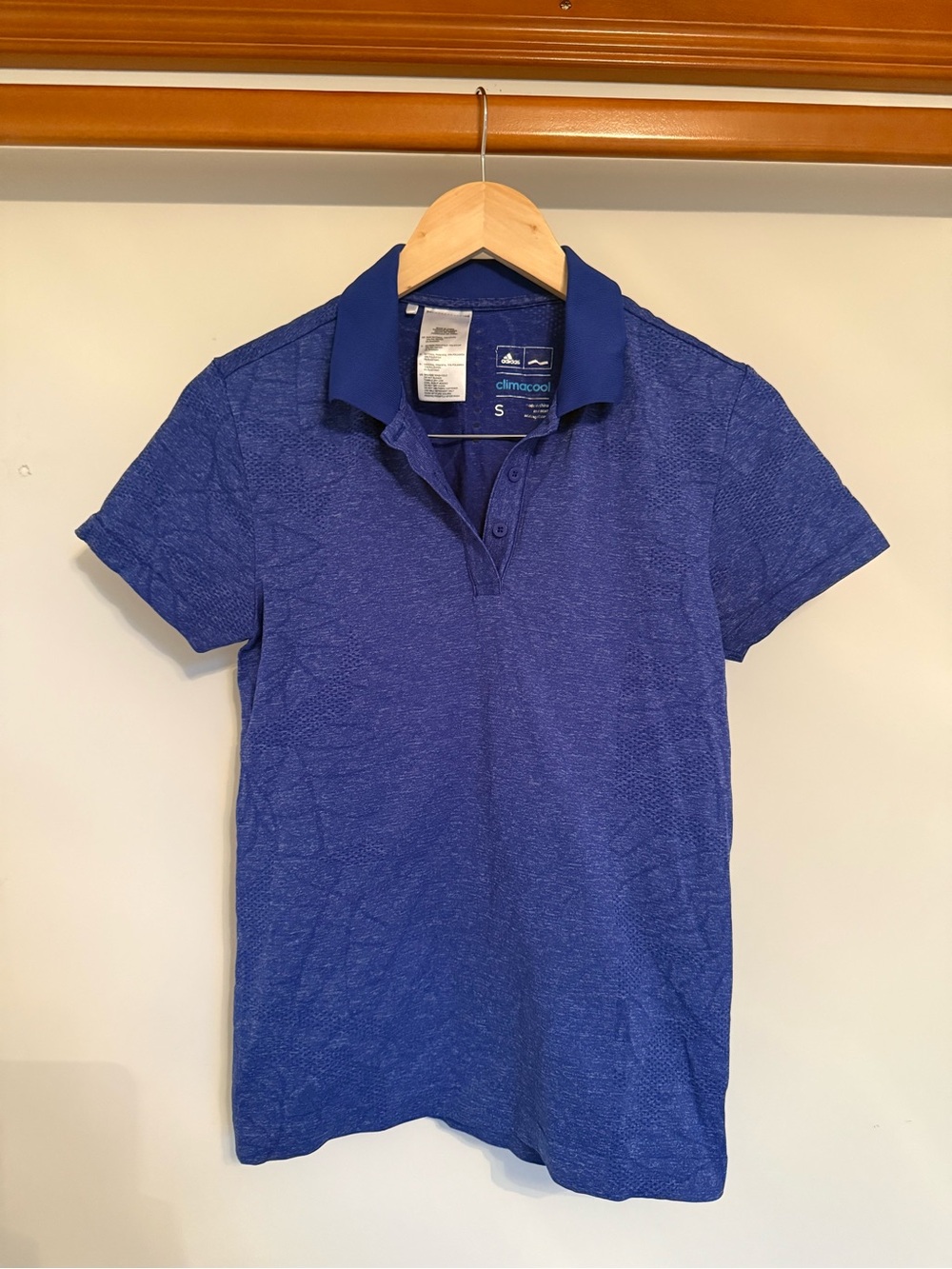 Adidas Blue Climalite Polo Shirt
